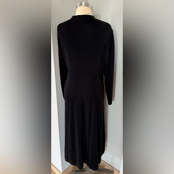 Black Cardigan or Dress Coldwater Creek PL - Picture 4 of 11